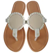 EasyStitch 2.5″ Medallion Sandals -BEIGE