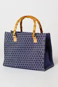 Allegra Monogram Bag - Navy