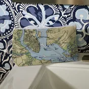 Charleston Map Cosmetic Bag