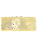 $100 Dollar Bill  10K Gold Mens Ring | 18.6 Grams