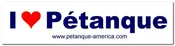 I Love Petanque - bumper sticker