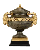 19th-Century Gilt Bronze & Egitto Serpentino Urn After Pierre Gouthière