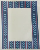 Frame Blue Trellis for 5x7 Photo
