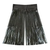 Black Metallic Foil Fringe Curtain Backdrop, 40" x 80", Wholesale