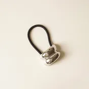 Silver Mini Double Arch Metal Ponytail Hair Tie
