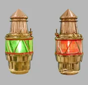 Antique Matched Pair Fresnel Harbor Channel Marker Beacon Lights, circa 1890 — Daniels Antiques
