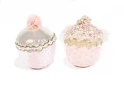 2 Piece Plush Toy Cupcake Set- Pink