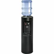Crystal Mountain Aspen Hot and Cold Water Cooler 3.60 quart - Polyethylene - 38.6" x 12.6" x 12.6" - Black