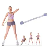 AFG Jelly Tube Resistance Trainer for Upper Body, Lower Body, Core Exercise, Physical Therapy, Pilates, Rehab, Strength Training, Stretch Band Blue