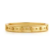 Berry Vine Gold Hinged Bangle s/m