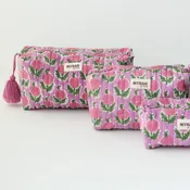Belem Berry Floral Travel Pouch