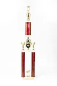 2 Post Star Series Logo Wide Column Trophy