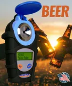 Beer Refractometer – Wort Dissolved Solids, Specific Gravity (D20/20 °C), Propylene Glycol Freeze Point °F