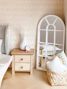 Macy Mae Dollhouse Designs - Dollhouse Arched Floor Mirror | White or Black