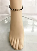 Anklet W/ Beads &amp; Chain
