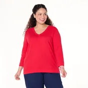 3/4 Sleeve Logo Fem T | Plus Size - 2025 Fall Colors