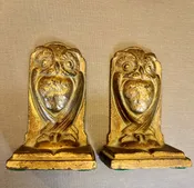 Brass Owl Bookends — Scribe Fine Papers