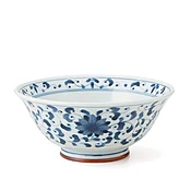 Blue and White Mums Noodle Bowl
