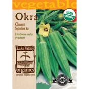 Abelmoschus, Okra 'Clemson Spineless 80' Organic Heirloom