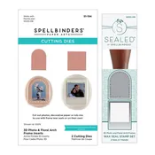 3D Photo & Floral Arch Frames Wax Seal Stamps and Die Bundle by Spellbinders