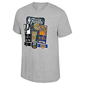 New York Knicks Grey Finals Participant Ticket Matchup 2026 vs Spurs Short Sleeve T Shirt