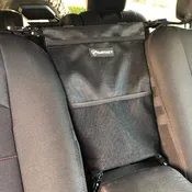 Automobile Seat Storage Bag Pet Barrier Organizer for vehicles Sun Shade Mesh Bartact (Pat Pend)