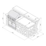 Grand Island Bar and Grill with Storage