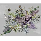 REDESIGN DECOR TRANSFERS® – VIGOROUS VIOLET – TOTAL SHEET SIZE 48″X35″, CUT INTO 6 SHEETS