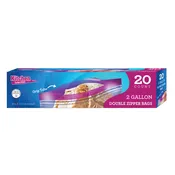 2 Gallon Grip Tab Bags - 20 Count