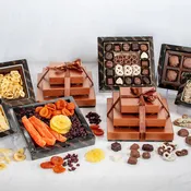 6 Tier Prestige Collection of Chocolate and Dried Fruit Platter Gift