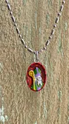Augustine Saint Medal, Red, Patron Saint Augustine Church, Saint Augustine Schools