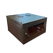12U Knockdown Wall Mount Enclosure-Black-RTA
