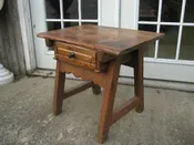18th century canadian one drawer stand 19×25 23 inches tall