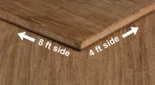 1/2 Inch Carbonized Strand Unfinished Bamboo Plywood