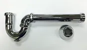 1 ½ Male IPS outlet X 1 ¼  Milwaukee P Trap W/CO 20 GA Zinc Nuts Cat. No. 721C501