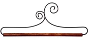 12in Double Scroll Holder With Dowel by Ackfeld