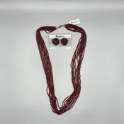 Bohemian Glass Necklace and Earring Set