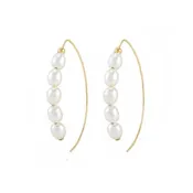 10kt Gold Pearl Cascade Earrings