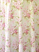 Apple Blossom Fabric by the Yard - Light Green