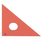 10 inch Fluorescent Acrylic Triangle 30°/60° Pacific arc
