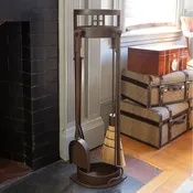 Arts and Crafts Fireplace Tool Set — All Products | Achla Designs Home & Garden Décor, Tools & Accessories —  Achla Designs  |  Minuteman International