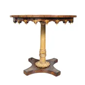 Charles X Rosewood and Giltwood Table