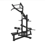 Commercial-Grade Plate Loaded Lat Pulldown and Triceps Combo