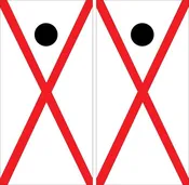Alabama State Flag Cornhole Wraps