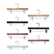14" Wooden Pant & Skirt Hanger With Clips