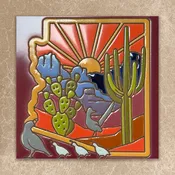 Arizona State Icons Tile (9422)