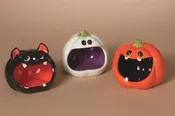 Ceramic Halloween Pumpkin Candy Jar