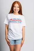 American drinking team unisex t-shirt white