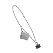 Clip & Go Crossbody Phone Accessory : Silver