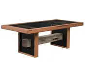 1869 Tempered 1/2" Glass Top Table | The Wood Carte